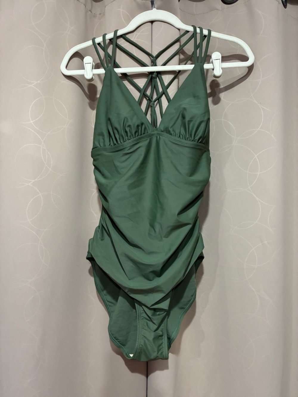 NWT Merona Olive Women’s One Piece Swimsuit